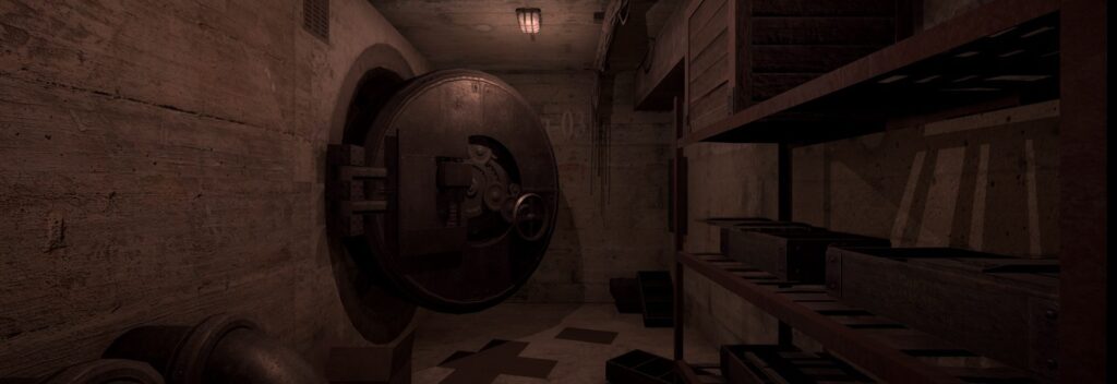 Photo shows enerance to the laboratory X