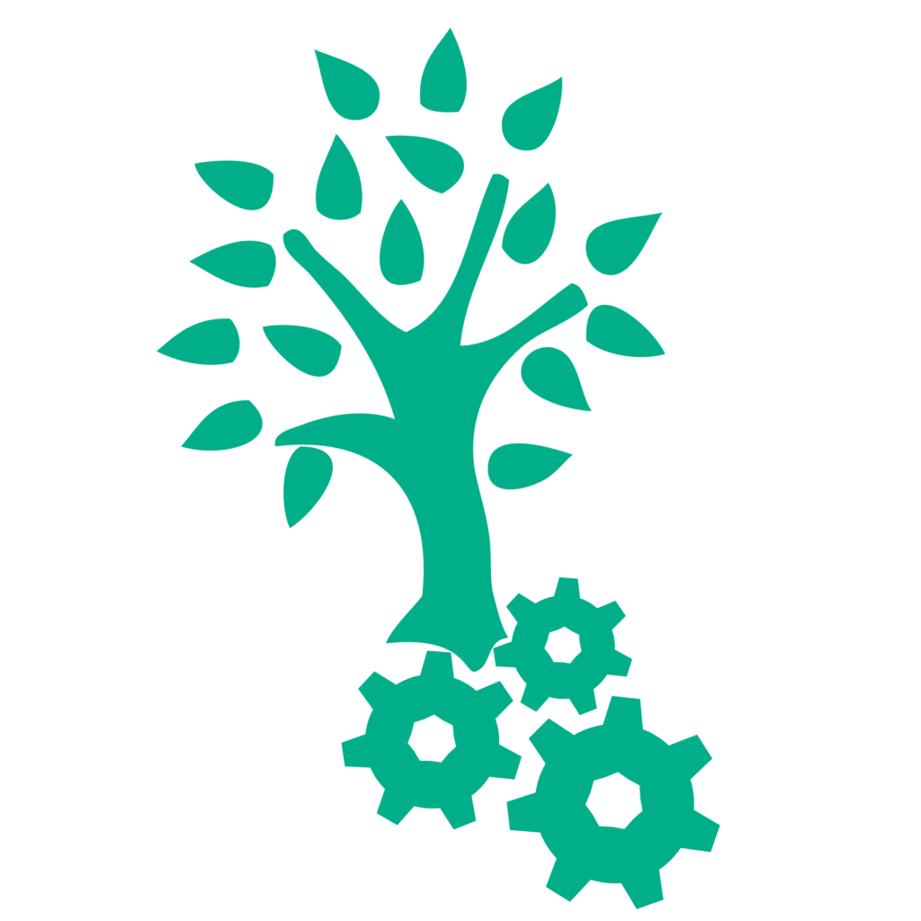 Green version of File:Green engineering icon - Noun Project 12323.svg